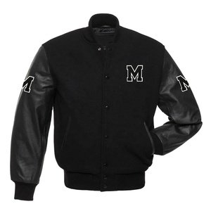 OEM logotipo personalizado de los hombres de peso pesado casual béisbol Varsity chaquetas de alta calidad de invierno de algodón polar oveja transpirable cómodo - Product Image 1