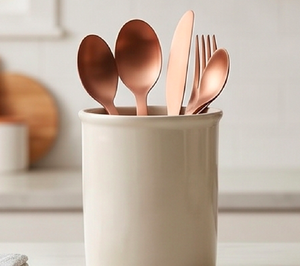 Ensemble de couverts en cuivre mat, design minimaliste, passe au lave-vaisselle, couverts en métal pour mariage et utilisation sur table de restaurant - Product Image 3