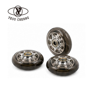 100x24mm PU Wheels 78A for Elderly <b>Walkers</b> Rollators Mobility Aids Replacement Wheels Mute Shock Absorption Walking <b>Frame</b> Wheels - Product Image 1