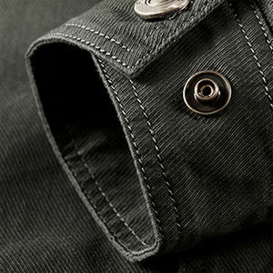 Veste décontractée personnalisée en tissu tricoté avec logo frontal, manches régulières, couleur unie, anti-UV, pour homme - Product Image 5