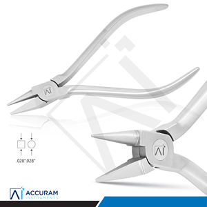 Alicates de Ortodoncia Accuram Light Wire Plier, Alicates Dentales de Acero Inoxidable con Punta Serrada para Doblar Alambres, Instrumento Quirúrgico Manual con Certificación CE - Product Image 3