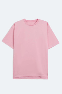 Camisetas de Algodón 100% Tejidas para Hombre, Diseño Personalizado, Color Rosa, Corte Holgado y Ligero, Estilo Casual, Alta Calidad, Ajuste Cuadrado, Más Vendidas - Product Image 2