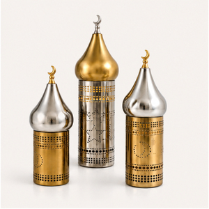 Wholesale Metal Ramadan <b>Decorations</b> Minaret Set Stainless Steel Islamic Eid Mubarak <b>Table</b> <b>Top</b> Ornaments Home Decor Best Price - Product Image 1