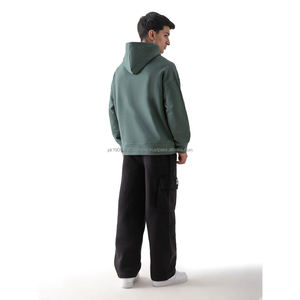 Sweat à capuche d'hiver pour homme de qualité supérieure en polyester/coton, à manches longues, surdimensionné, à prix abordable - Product Image 2