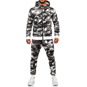 Conjunto Deportivo de Invierno para Hombre con Capucha, Transpirable, Estampado, de Forro Polar Técnico, Estilo Casual para Entrenamiento - Product Image 3