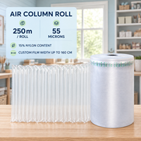 Matériau d'amortissement sismique, rouleau de colonne d'air gonflable, emballage protecteur, matériau PE/PA, robuste et durable
