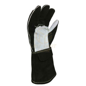 Gants de soudage en cuir de vachette de haute qualité avec protection de sécurité, vente en gros de gants de soudage - Product Image 6