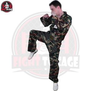 Uniforme de Estilo Libre de Corte Regular para Artes Marciales y Kickboxing - 65% Poliéster/Algodón, Transpirable, Antidesgarro, de Secado Rápido - Product Image 6