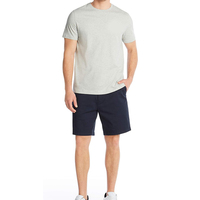 Kaos Pria Rajut Solid 100% Katun Lengan Pendek Formal 180 GSM dari Produsen