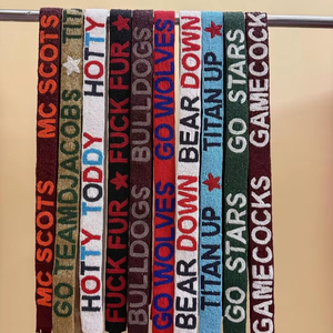 สินค้ากีฬาแบบกำหนดเองสำหรับงานอีเว้นท์ อุปกรณ์เสริมสำหรับแฟนกีฬา สายคล้องกระเป๋าแบบลูกปัด สายคล้องแบบกำหนดชื่อและโลโก้ได้เต็มรูปแบบ - Product Image 1