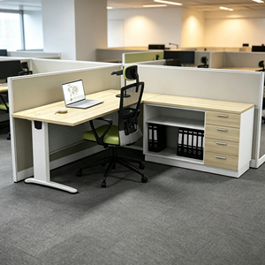 Premium Modern 6 Feet Manager <b>Office</b> Desk Durable Spacious Commercial Freestanding Professional <b>Workstations</b> AY <b>Office</b> System - Product Image 1