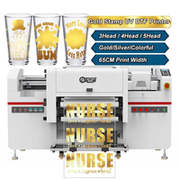 Mesin Printer DTF UV Roll to Roll LETOP 600MM I3200 Printhead, Mesin Cetak Stiker UV DTF Transfer Digital dengan Cetak Emas