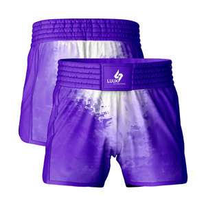 Pantalones Cortos de Muay Thai Sublimados Personalizados para Hombre, de Secado Rápido, Transpirables, para Kickboxing, con Impresión de Logotipo, OEM, para Entrenamiento en Equipo - Product Image 4