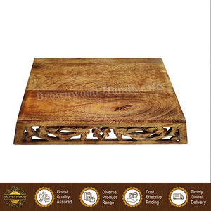 Bandeja de Servir Rectangular de Madera Natural 100% Hecha a Mano, Diseño Único y Calidad Premium para Restaurantes y Hoteles - Product Image 4