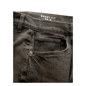 Jean en denim coupe droite décontractée, délavé foncé, pour l'automne - Product Image 6