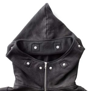 Nouveau Hoodie Unisexe Épais à Épaules Tombantes, Grande Taille, Anti-rétrécissement, Anti-boulochage, Personnalisé, Sans Cordon, Fermeture Éclair, Tendance - Product Image 3