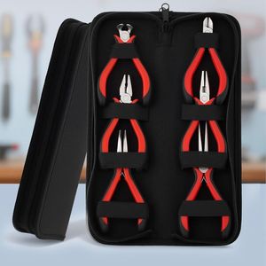 6-Piece Mini <b>Pliers</b> <b>Set</b> with Needle Nose Linesman Diagonal Bent Nose End Cutting and Long Nose <b>Pliers</b> for Electronics - Product Image 6