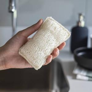 OEM Factory Direct Natural Loofah <b>Kitchen</b> Scrubber Pad Biodegradable Dish <b>Sponge</b> Eco Friendly Cleaning Tool Bulk Wholesale - Product Image 2