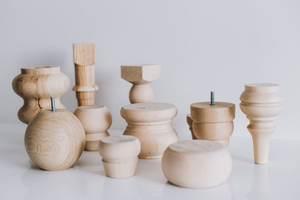 Pieds de chignon robustes pour salon pieds de canapé en bois Support de meuble pour canapé canapé divan banc de lit autres pièces de meubles - Product Image 5