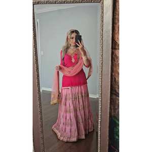 Nouveau haut de soirée de créateur, Sharara Plazzo et Dupatta UC-(1172) - Product Image 3