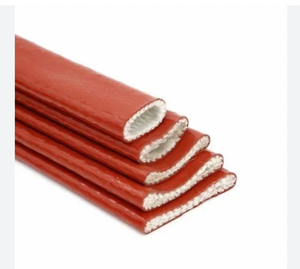 Professional Factory Direct Sale Heat Resistant <b>Silicone</b> <b>Rubber</b> Coated Fiberglass Fire Sleeve - Product Image 2