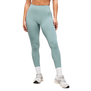 Leggings de yoga sans couture taille haute, longueur intégrale, couleur unie, pantalon extensible, vêtements de fitness pour femmes, bleu clair - Product Image 6