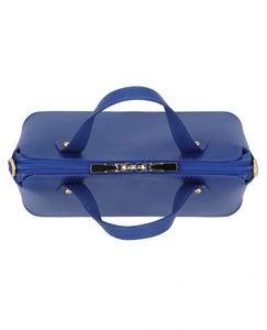 Bolso de Mano de Cuero Genuino Azul para Mujer, de Alta Calidad, con Cierre, Asas Suaves y Duraderas, Gran Capacidad, Colores Personalizables, Logotipo Personalizado, OEM 2026 - Product Image 2