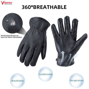 Wholesale High Quality Leather Safety Working Gloves New Soft <b>For</b> <b>Men</b> Manufacture Anti Slip And Wear-resistant Knitted Gloves - Product Image 2