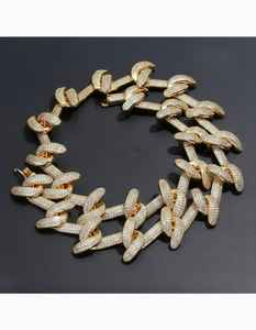 Cadena Cubana de Diamantes Cultivados en Laboratorio, Moderna, para Hombre, Estilo Hip Hop, Calidad Estándar, Joyería Brillante para Exportación Mundial - Product Image 3