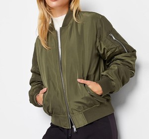 <b>Women</b> Bomber <b>Jacket</b> Wholesale Custom Zip Front Fashion Outerwear OEM Factory Bulk Production for Wholesale Buyers - Product Image 1