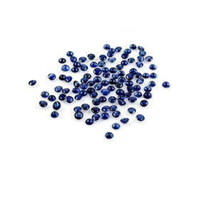 Zafiro Azul de Madagascar Natural Sin Tratar, Cabujón Calibrado Redondo de 4 mm, Gema de Zafiro Azul Natural Suelta - Product Image 4