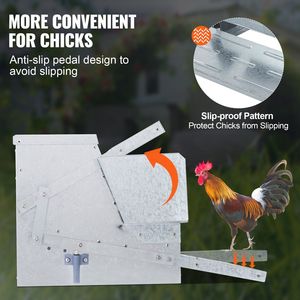 Alimentatore per polli in acciaio zincato automatico con capacità di 25 libbre per 10 polli fino a 11 giorni - Product Image 4