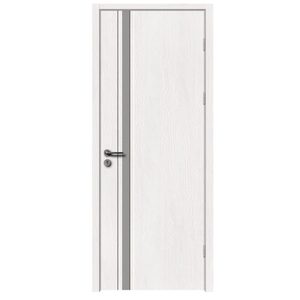 Porte WPC étanche et insonorisée pour hôpital, chambre à coucher, pièce intérieure, en composite bois-plastique PVC, avec cadre de porte, fabriquée au Vietnam - Product Image 3