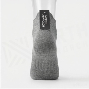 Ankle <b>Socks</b> Solid Black 100% Cotton Breathable Knitted for Adults Summer Casual Wear - Product Image 2