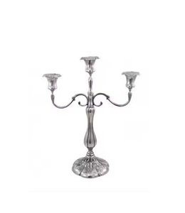 Reasonable Price Silver <b>Candelabra</b> for Weddings Holiday Birthday Parties Table Decorative Minimalist 3-Arm Elegant Candle Stand - Product Image 1