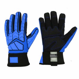 Gants de sécurité résistants aux chocs, en cuir synthétique, doublure en polaire, orange, TPR, pour mécaniciens, usage industriel - Product Image 4
