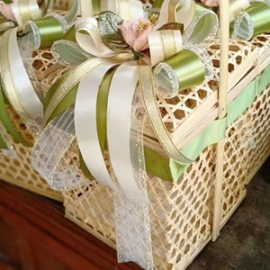 Cesta de Regalo Ecológica de Bambú, Tejida a Mano, Solución para Almacenamiento y Empaque de Regalos - Product Image 2