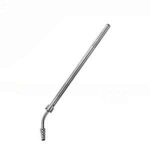 Tubo de succión curvo manual Blink Surgident de acero inoxidable, tamaño personalizable, aspirador quirúrgico para cirugía general - Product Image 1