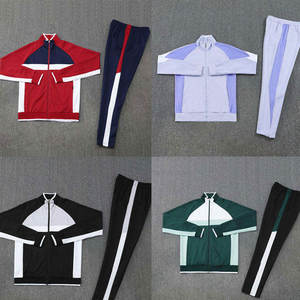 Conjunto de 2 Piezas de Chaqueta y Pantalones Personalizados OEM, Corte Ajustado, Cierre de Cremallera, Chaqueta Deportiva de Nailon Lisa, Traje Deportivo con Cremallera para Hombre - Product Image 4