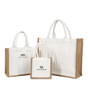 Bolsa de Compras Ecológica de Yute Laminado con Costuras Resistentes, Asas Reforzadas, Diseño Plegable y Portátil - Product Image 5