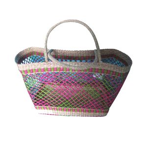 Bolsas de Fibra Natural de Pasto Marino de Vietnam de Alta Calidad, Hechas a Mano, Estilo Vintage con Dos Aberturas Superiores, Impermeables, Capacidad de 1L para Almacenamiento en el Hogar - Product Image 5