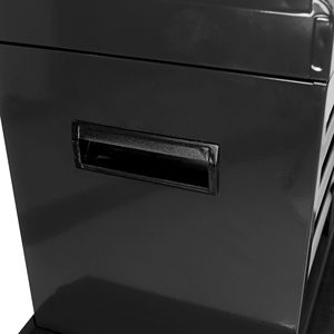 Cassettiera Portautensili Nera Staccabile a 5 Cassetti con Armadietto Inferiore e Ripiano Regolabile - Product Image 6