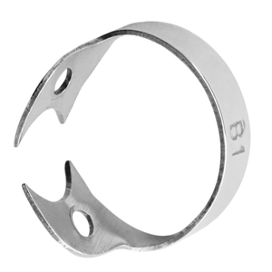 ที่หนีบยางกันน้ำลายแบบ B1 สแตนเลสสตีล สำหรับยึดฟันกราม ใช้งานง่าย จับกระชับ ออกแบบตามหลักสรีรศาสตร์ ฆ่าเชื้อได้ ใช้ซ้ำได้ อุปกรณ์ทันตกรรม - Product Image 5