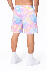 Pantalones Cortos de Verano para Hombre con Estampado Tie Dye, de Secado Rápido, de Poliéster, Casuales de Playa, con Cintura Elástica y Cordón Ajustable, Fabricación de Marca Privada - Product Image 3