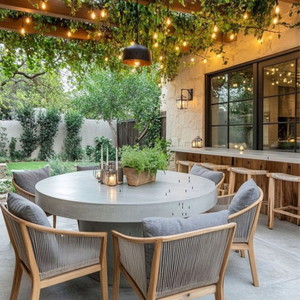 Ensemble de meubles de jardin au design moderne, résistant à l'eau, en bois, origine Vietnam, garantie 3 ans avec service OEM ODM - Product Image 1