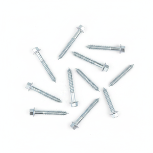 Tornillos de Cabeza Hexagonal Galvanizados en Caliente de Alta Resistencia - Fijaciones para Madera de Acero al Carbono con Rosca Gruesa - Product Image 1