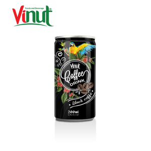 Black Coffee Drink Fresh Brewed 200ml Aluminum Can VINUT For Wholesale Distributor - Product Image 5
