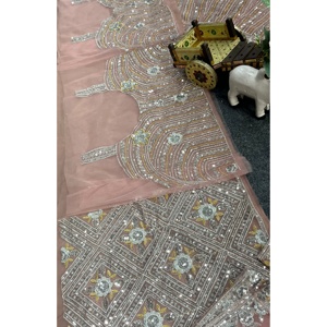 Magnifique Lehenga Choli de mariage rose en polyester par Bewafa Designer, taille 2XL, avec broderie de sequins. - Product Image 2