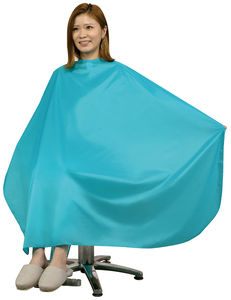 Cape de barbier jetable OEM en polyester, écologique, séchage rapide, légère, avec impression de logo personnalisée, imperméable et durable - Product Image 3