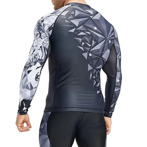 Custom <b>White</b> Winter Short <b>Compression</b> T-<b>Shirt</b> Men Padded Rib Chest Protector Football Paintball Protective Uniform Sports Safety - Product Image 2